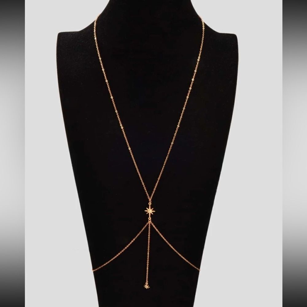 Rhinestone Decor Body Chain - Picture 2 of 9